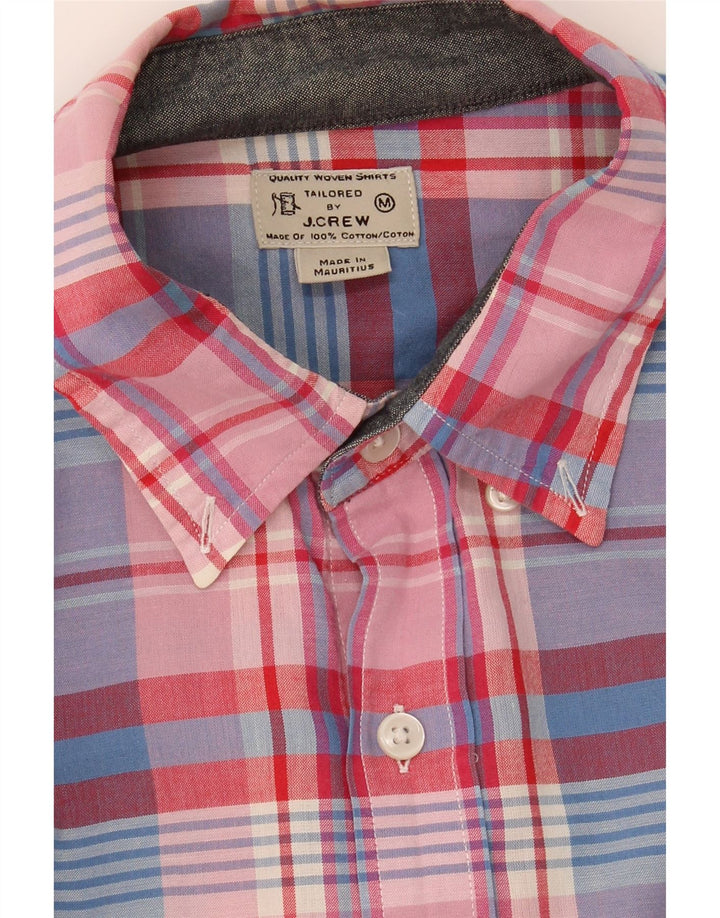 J. CREW Mens Shirt Medium Pink Check Cotton Vintage J. Crew and Second-Hand J. Crew from Messina Hembry 
