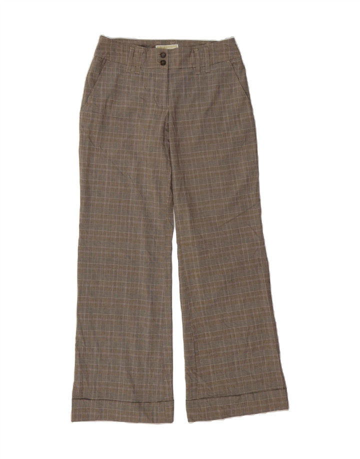 MICHAEL KORS Womens Chino Trousers US 6 Medium W30 L32 Brown Check Vintage Michael Kors and Second-Hand Michael Kors from Messina Hembry 