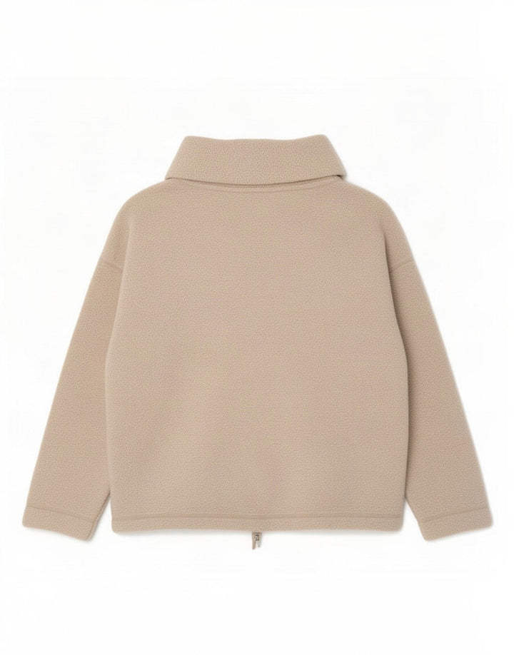 Maglione in pile da donna Marks & Spencer con collo alto UK 14 Beige medio