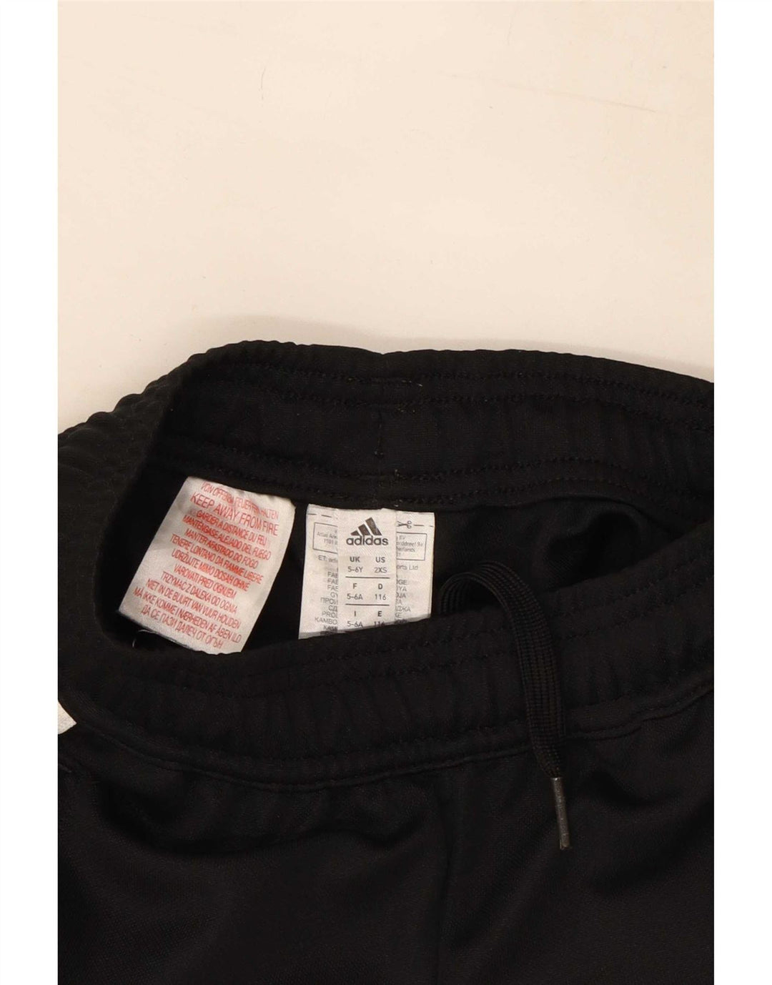 Pantaloni della tuta Adidas Climacool da ragazzo 5-6 anni in poliestere nero