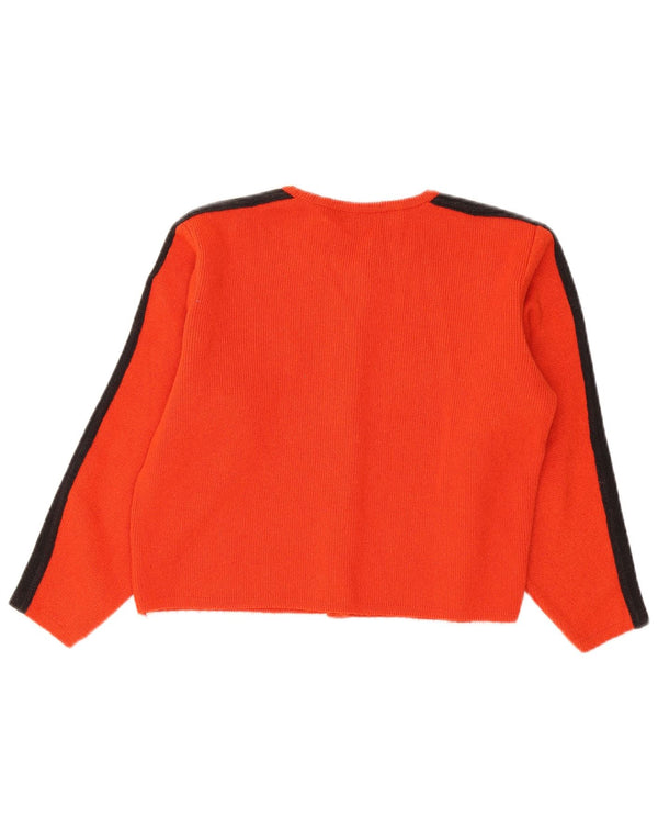 Maglione Bolero da donna Kookai UK 14 blocco colore rosso medio