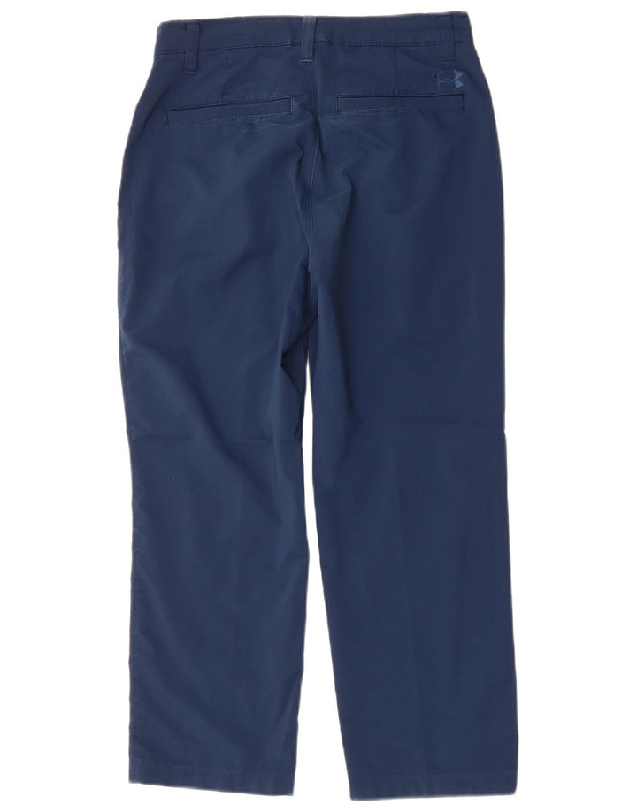 Pantaloni casual dritti da uomo Under Armour W30 L25 poliestere blu navy