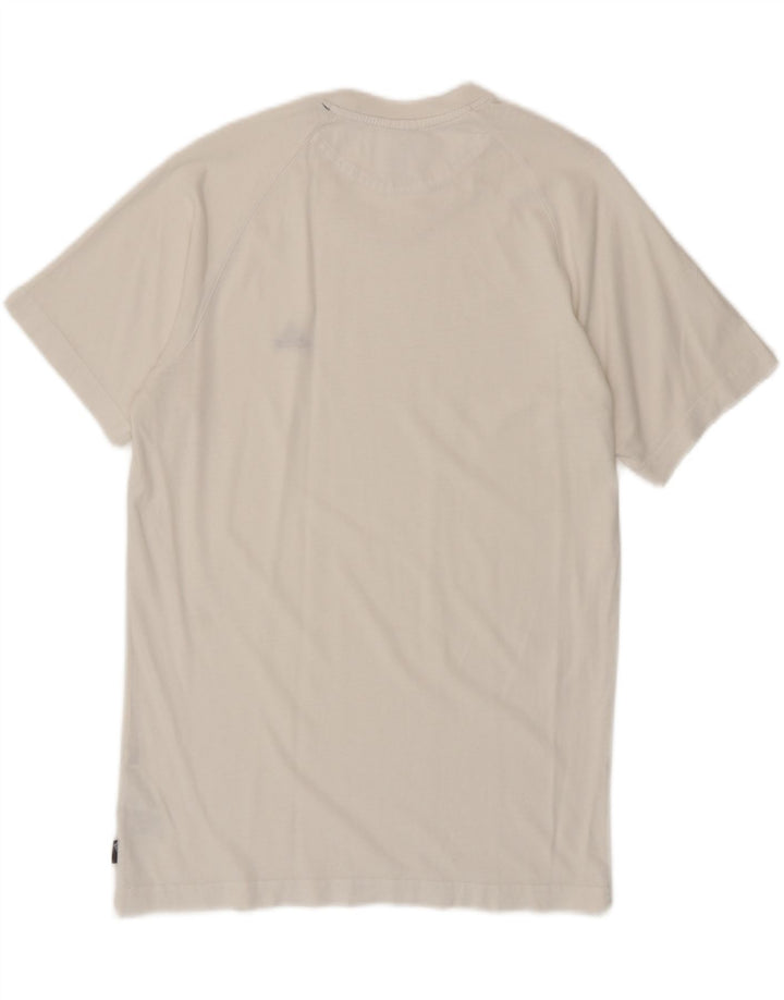 T-shirt da uomo Adidas Top Small in cotone bianco sporco