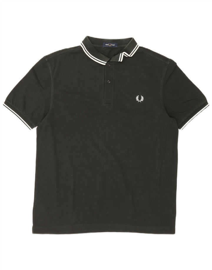 Polo da uomo Fred Perry grande in cotone kaki