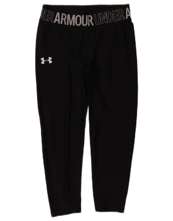 Leggings Capri con grafica da donna Under Armour UK 8 Small Nero