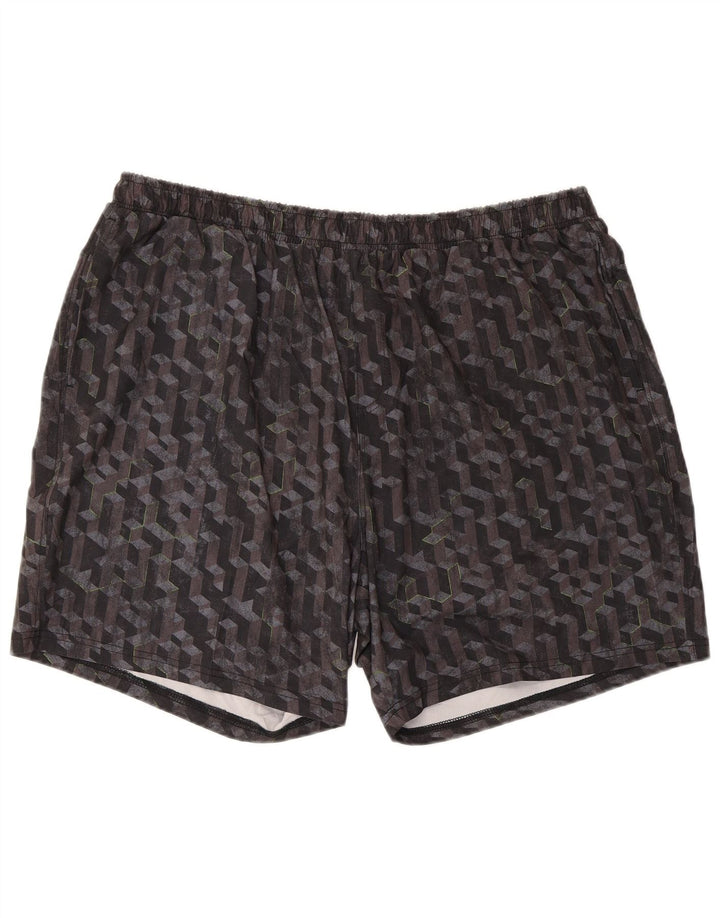 Pantaloncini sportivi da uomo Mountain Warehouse 2XL Poliestere nero geometrico