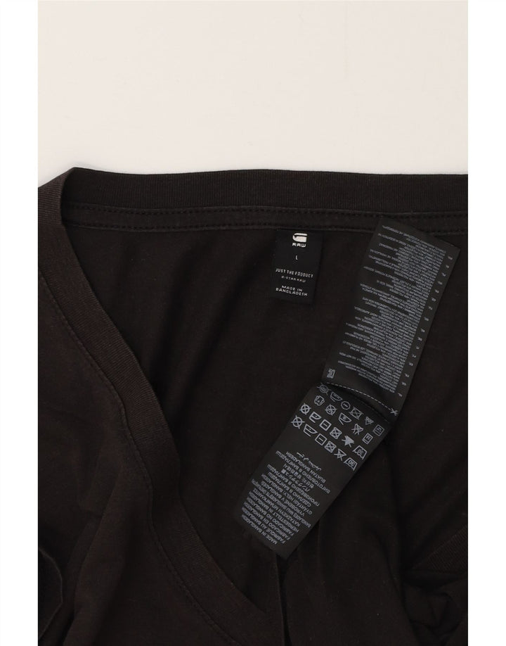 T-shirt da uomo G-STAR Top grande in cotone nero