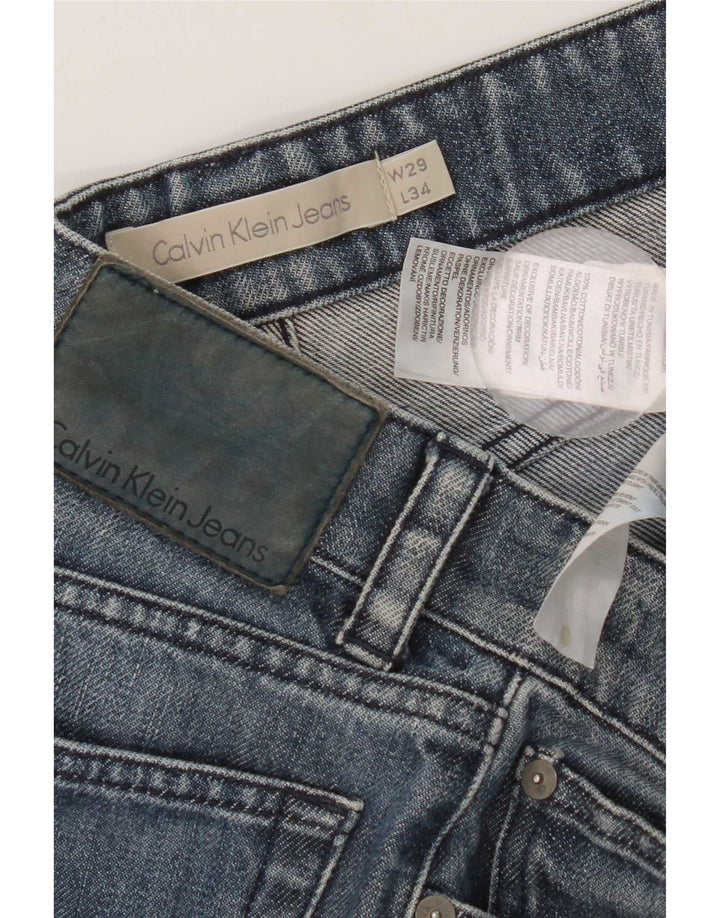 Jeans slim da uomo Calvin Klein W29 L29 cotone blu