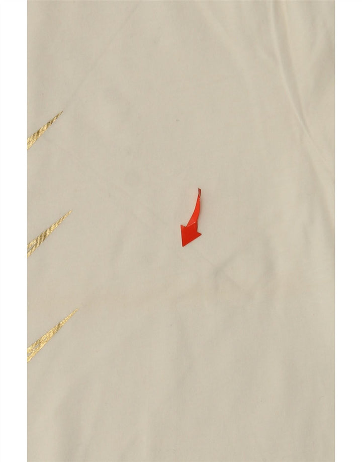 T-shirt grafica da donna Nike Top UK 6 XS cotone bianco