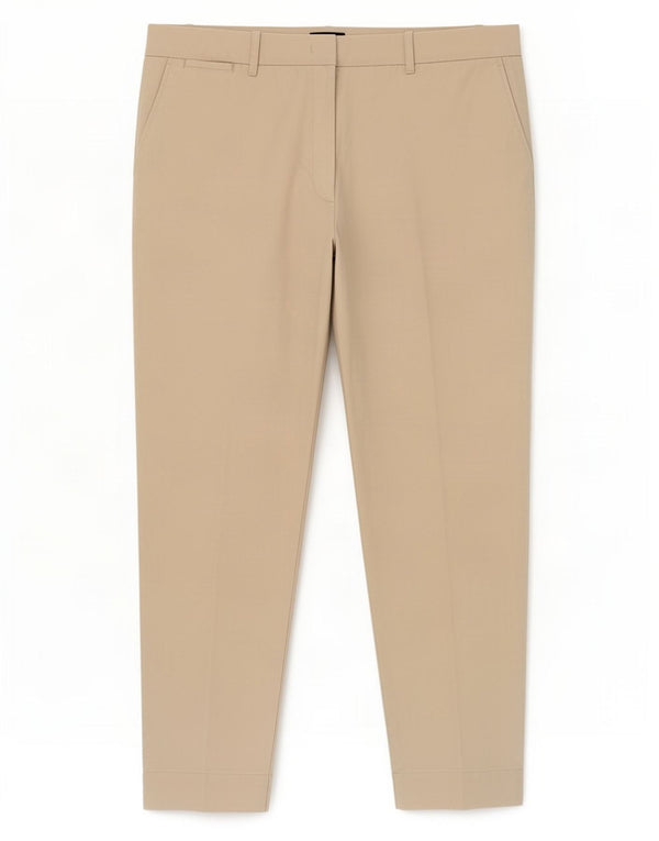 Pantaloni chino corti Marks & Spencer da donna UK 20 2XL W38 L26 Cotone beige