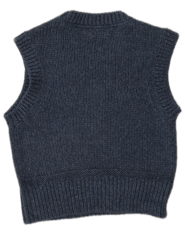 Canotta corta da donna Tommy Hilfiger UK 12 medio blu navy screziato