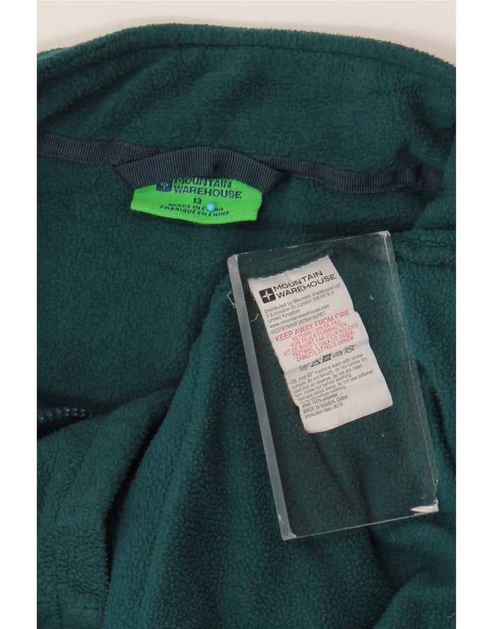 Giacca in pile da bambino Mountain Warehouse 12-13 anni in poliestere verde