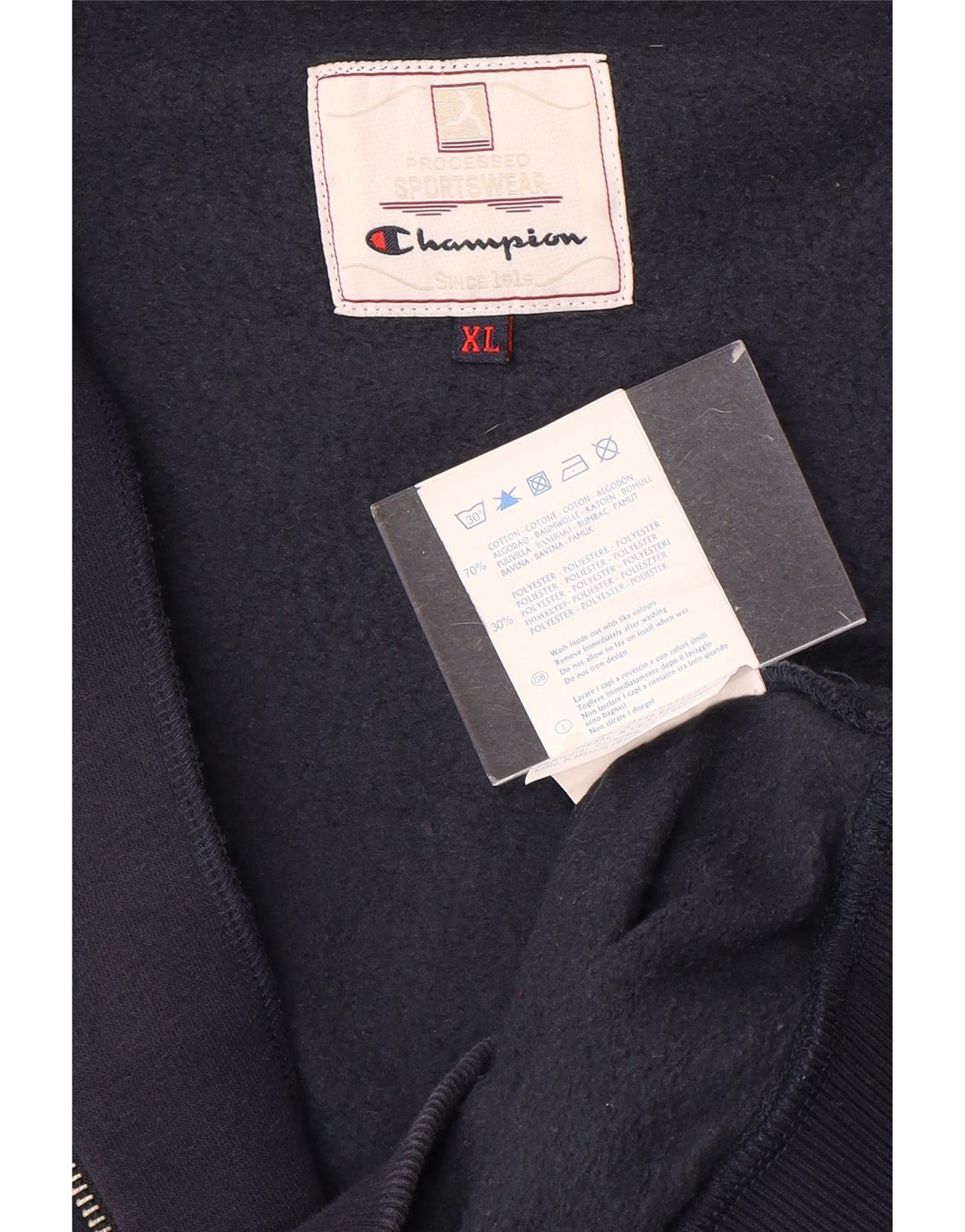 Giacca da tuta da uomo CHAMPION XL in cotone blu navy