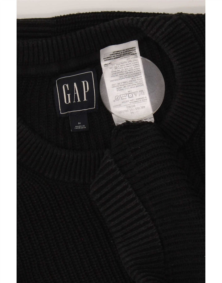 Maglione maglione girocollo da uomo Gap in cotone nero medio