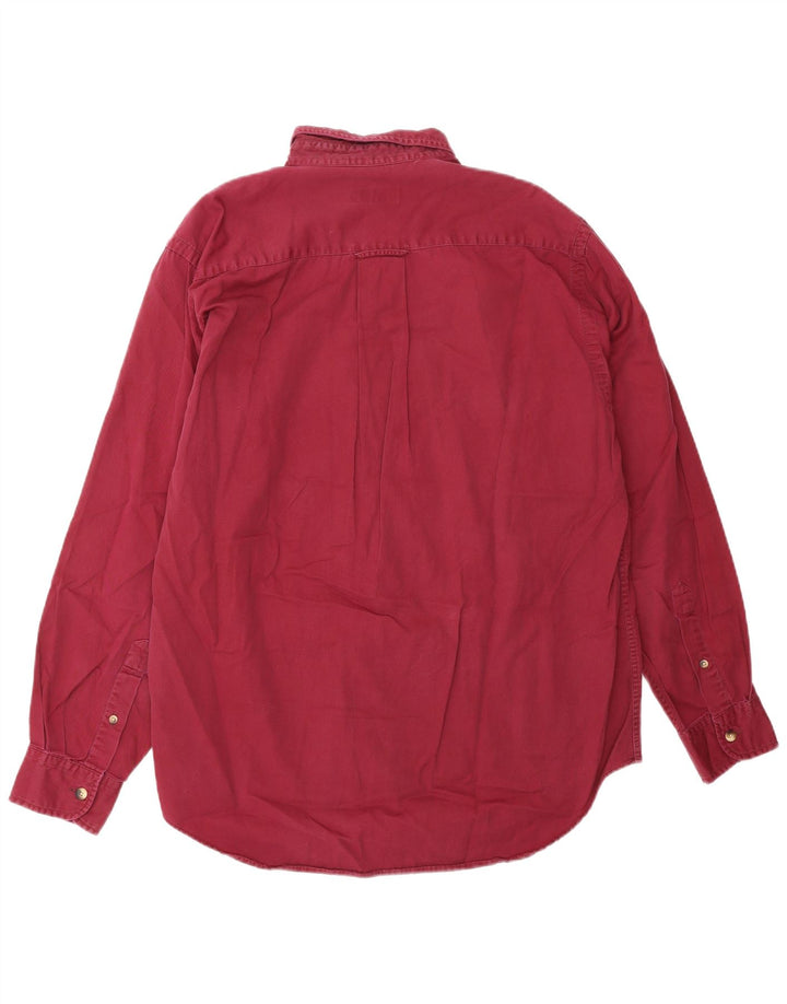 Camicia da uomo Nautica in cotone bordeaux medio