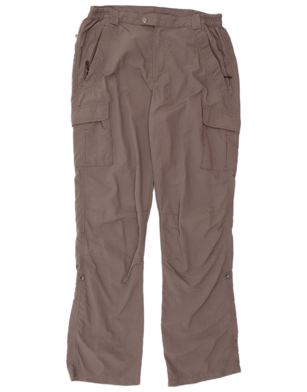 Pantaloni cargo dritti da uomo Brugi W34 L34 poliammide grigio