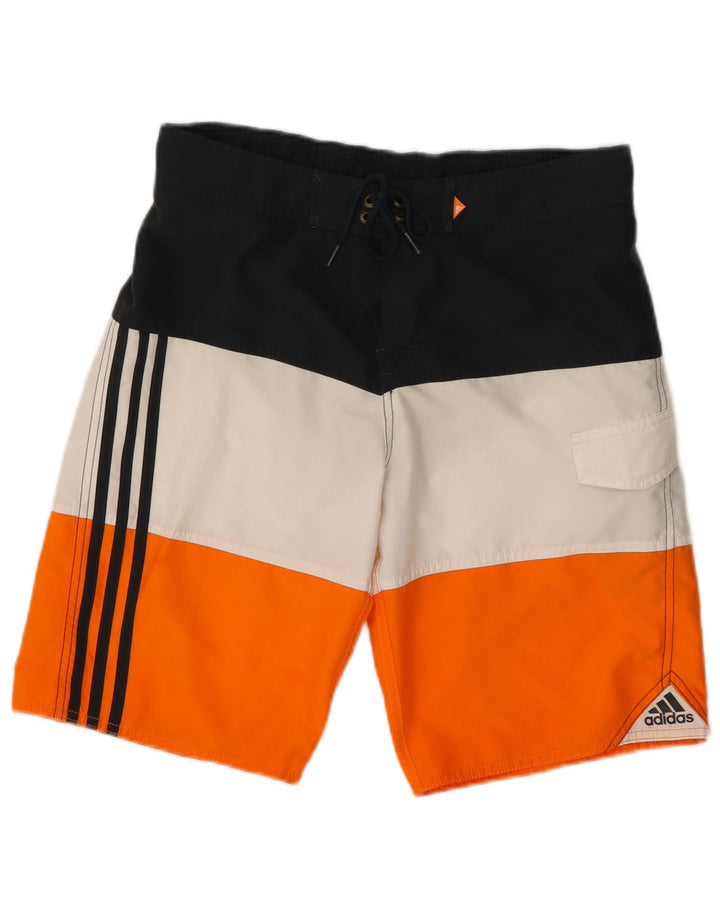 Pantaloncini da bagno da uomo ADIDAS piccoli in poliestere color block multicolore