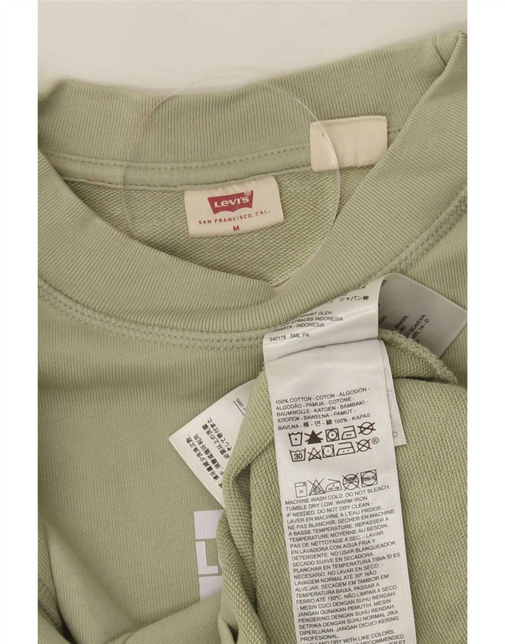 Felpa da uomo Levi's in cotone verde medio