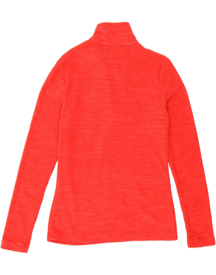 MOUNTAIN WAREHOUSE Womens Zip Neck Fleece Jumper UK 8 Small Red Polyester Vintage Mountain Warehouse and Second-Hand Mountain Warehouse from Messina Hembry 