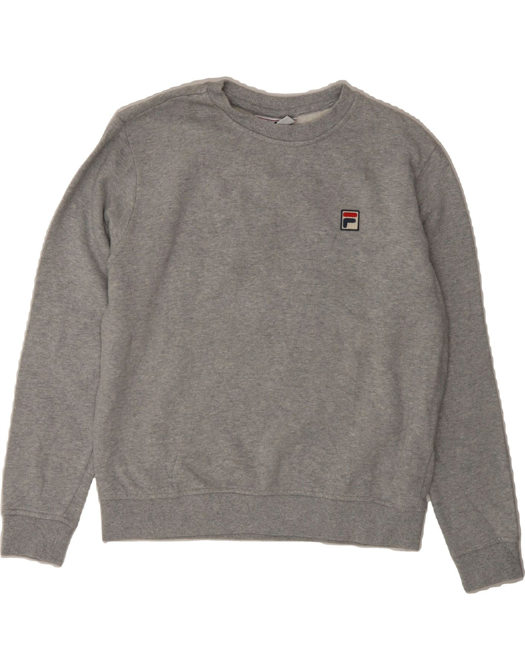 FILA Womens Sweatshirt Jumper UK 14 Medium Grey Cotton Vintage Fila and Second-Hand Fila from Messina Hembry 