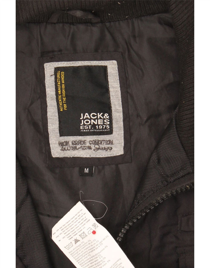 Giubbotto bomber da uomo Jack & Jones UK 38 nylon nero medio