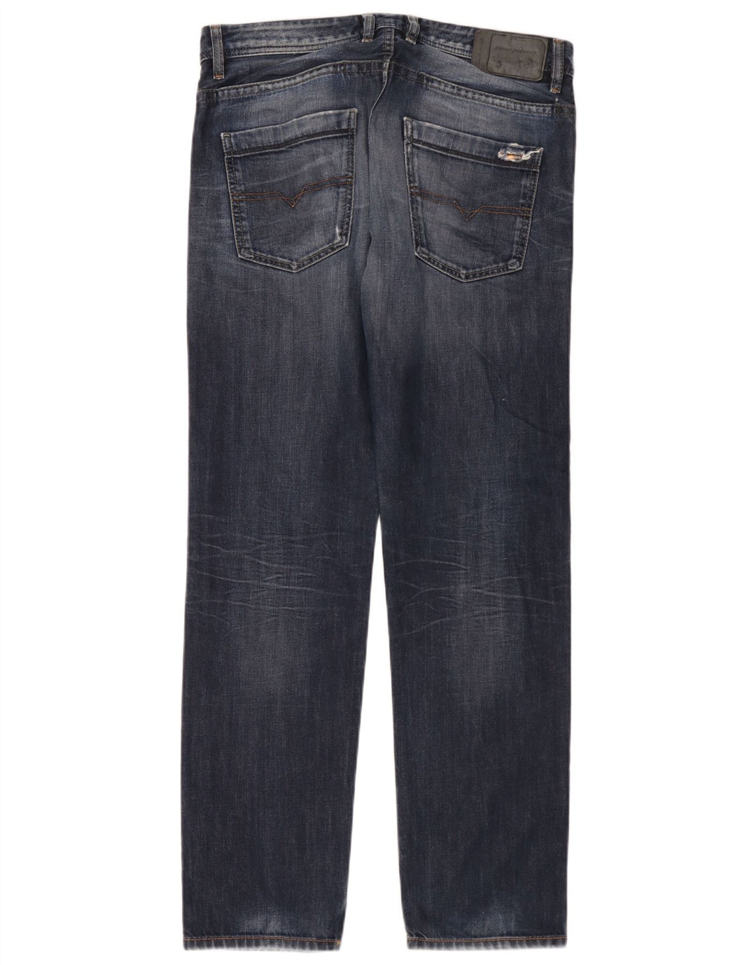 Diesel Uomo Braddom Regular Carrot Slim Jeans W33 L32 Cotone Blu