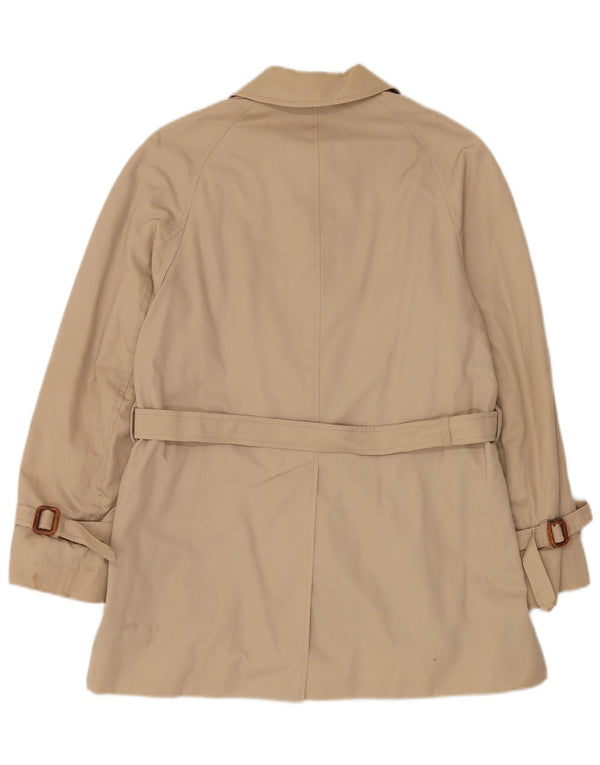 AQUASCUTUM Womens Trench Coat UK 14 Medium Beige