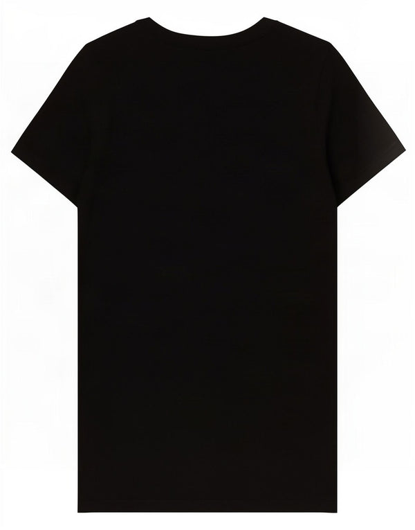 T-shirt da donna Benetton Top UK 8 Small in cotone nero