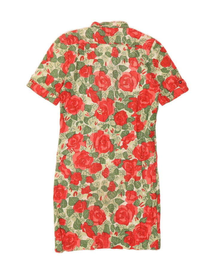 VINTAGE Womens Sheath Dress UK 12 Medium Multicoloured Floral Vintage Vintage and Second-Hand Vintage from Messina Hembry 