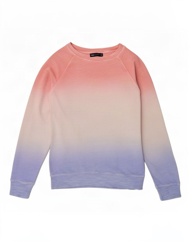 Felpa da donna Marks & Spencer UK 10 Small Pink Colourblock