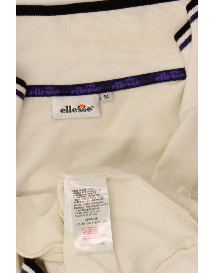 Giacca da tuta da donna Ellesse UK 12 Cotone a righe bianche medie