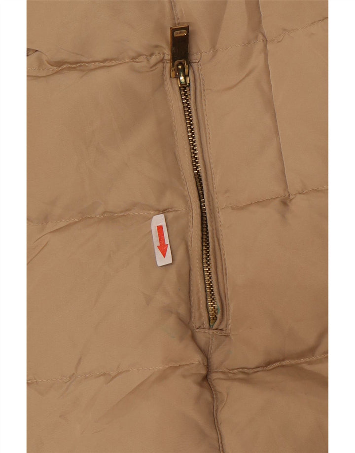 Cappotto imbottito oversize con cappuccio da donna Zara UK 10 piccolo Beige