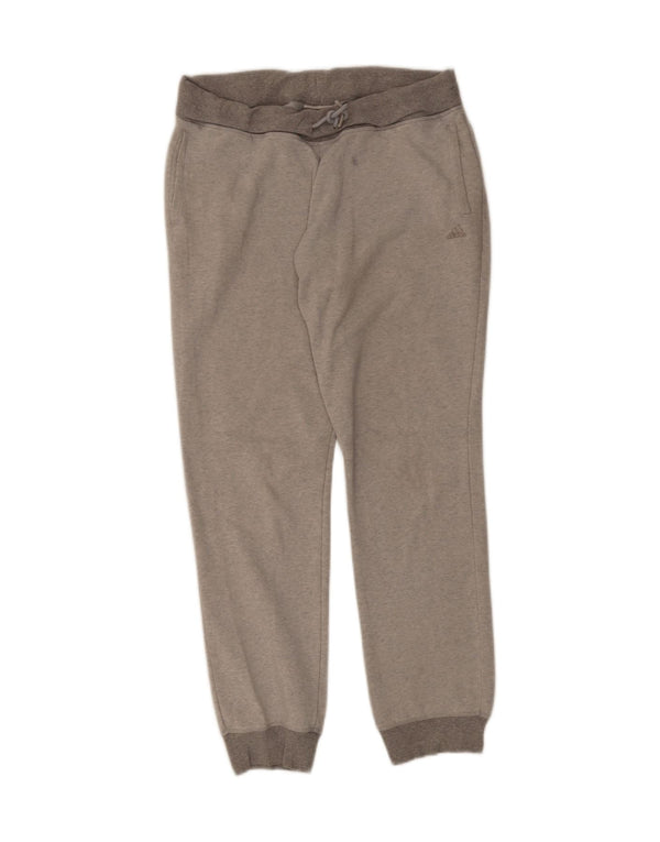 Adidas Womens Tracksuit Trousers Joggers UK 12/14 Medium  Grey Cotton