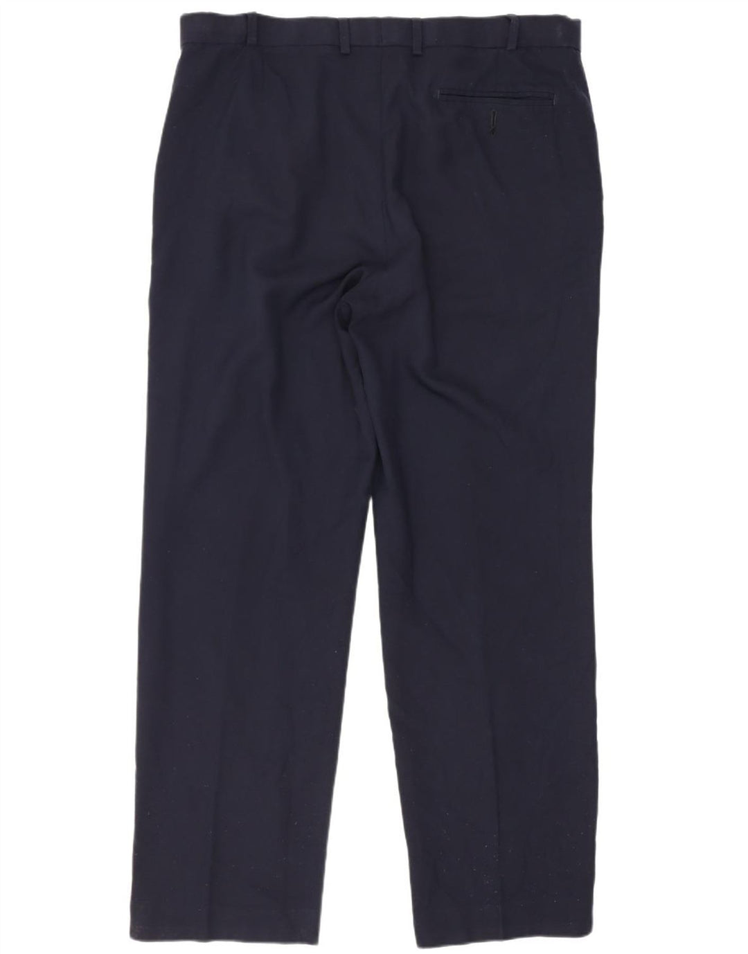 Pantaloni da abito vestibilità regolare da uomo Marks & Spencer W36 L31 lana blu navy