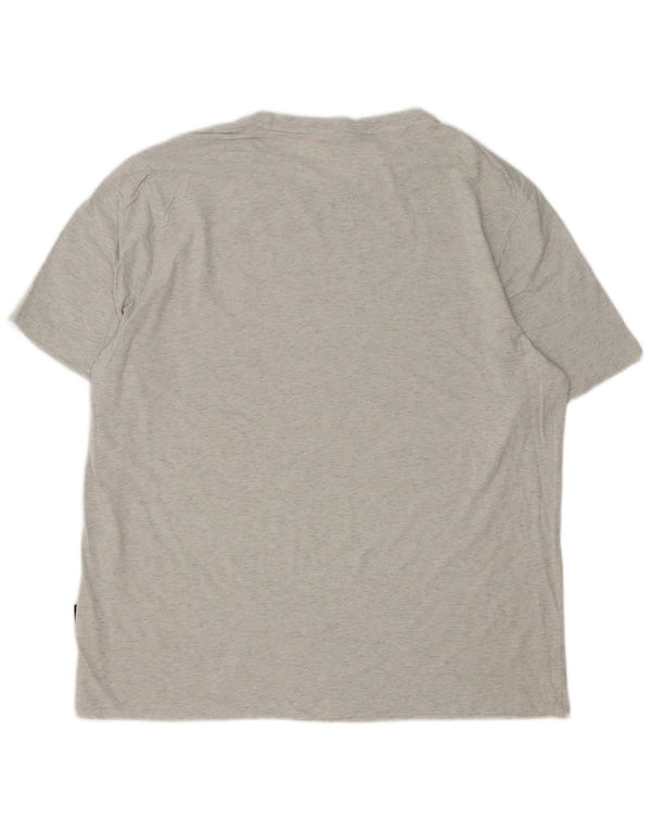 T-shirt grafica da uomo Hugo Boss Top 3XL cotone chiazzato grigio