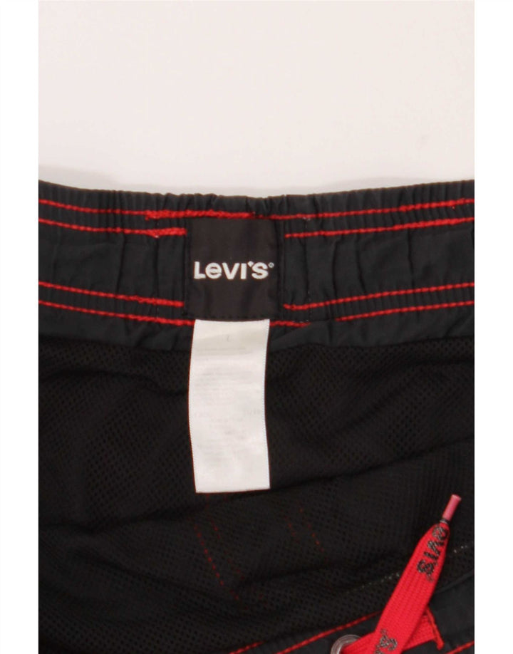 Pantaloncini da bagno da uomo Levi's Large in poliestere grigio