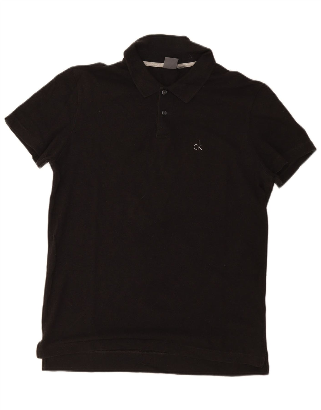 Polo da uomo Calvin Klein IT 48 cotone medio nero