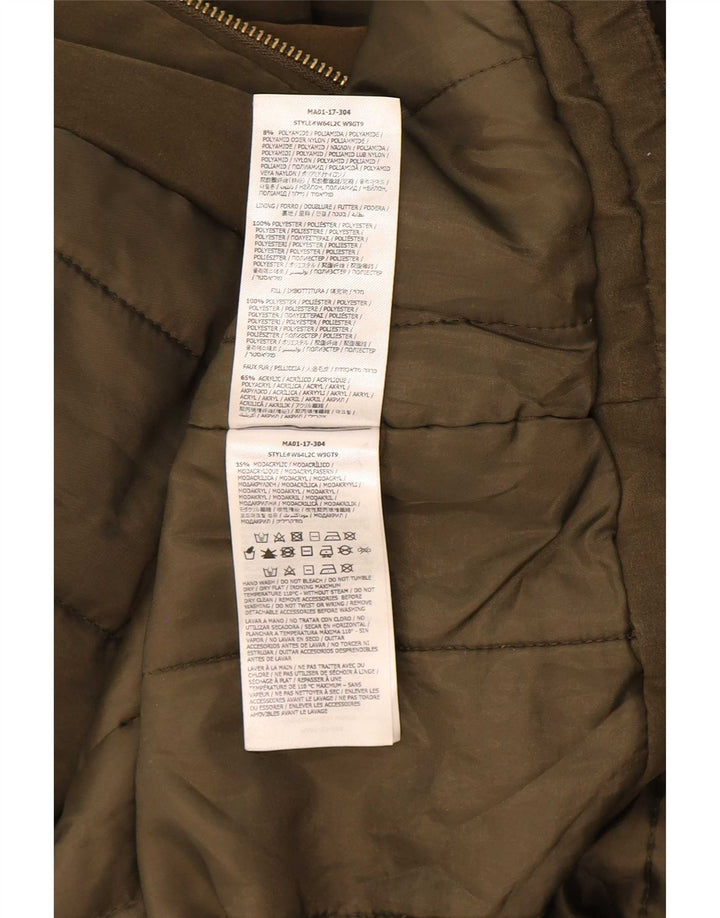 Giubbotto parka oversize con cappuccio da donna Guess UK 6 XS poliestere kaki