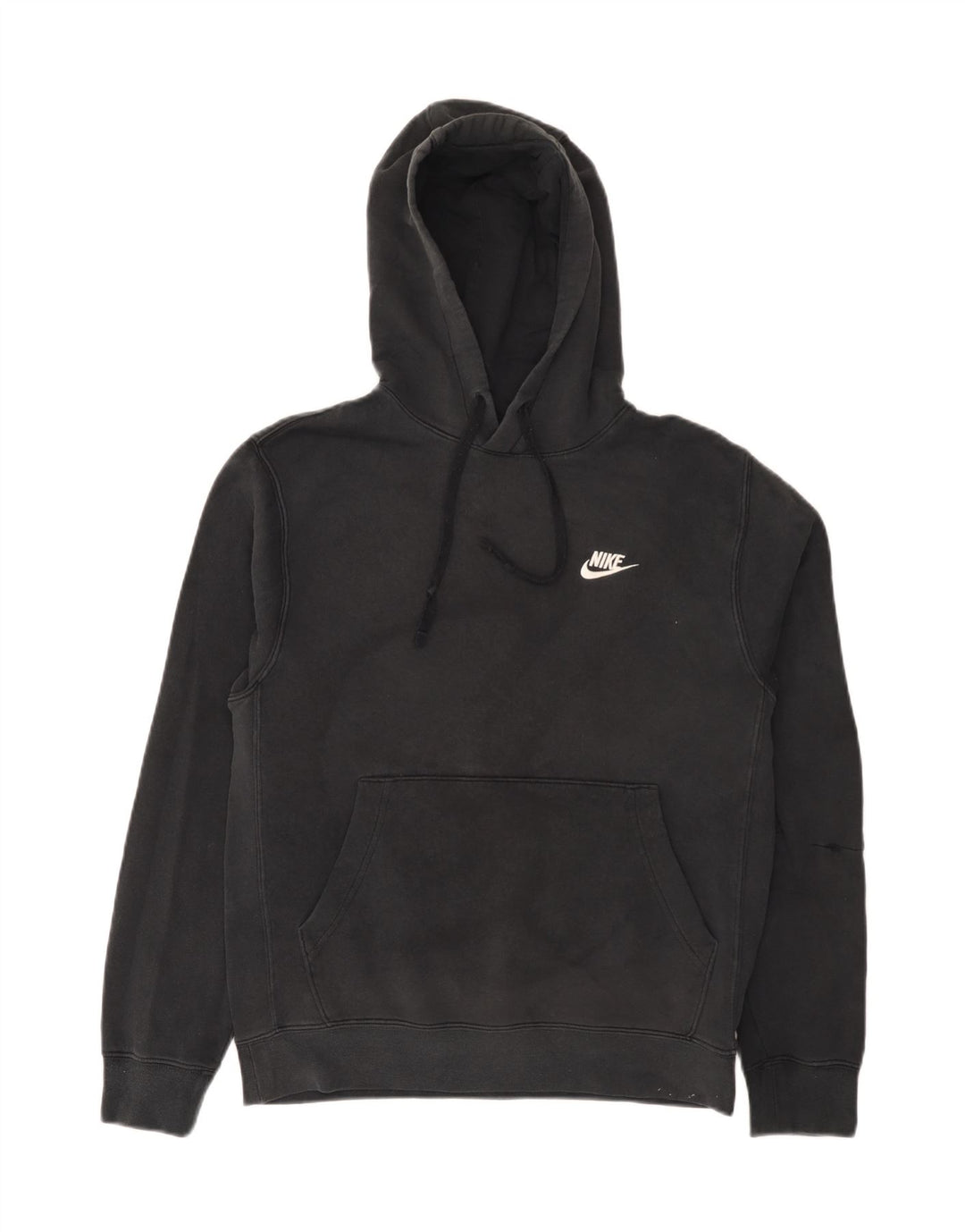 Felpa con cappuccio da uomo Nike Small in cotone nero