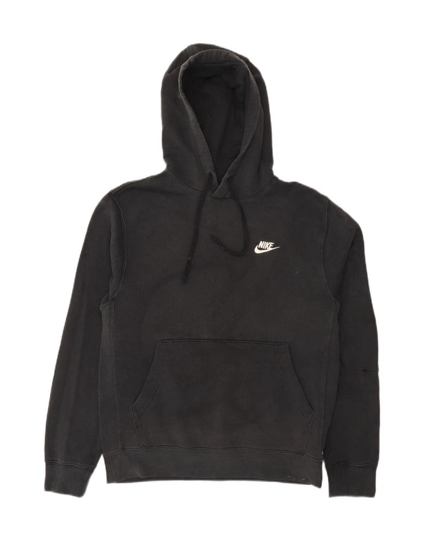 Felpa con cappuccio da uomo Nike Small in cotone nero