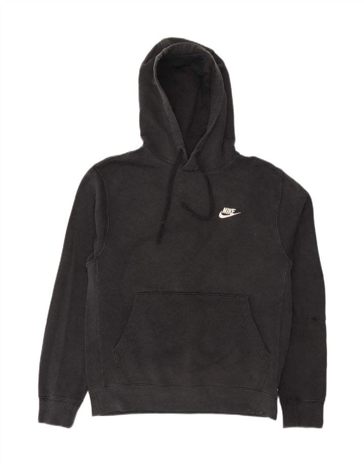 Felpa con cappuccio da uomo Nike Small in cotone nero
