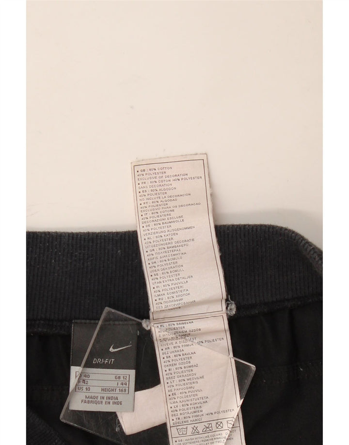 Pantaloni Capri da donna NIKE UK 12 medi W32 L20 cotone nero