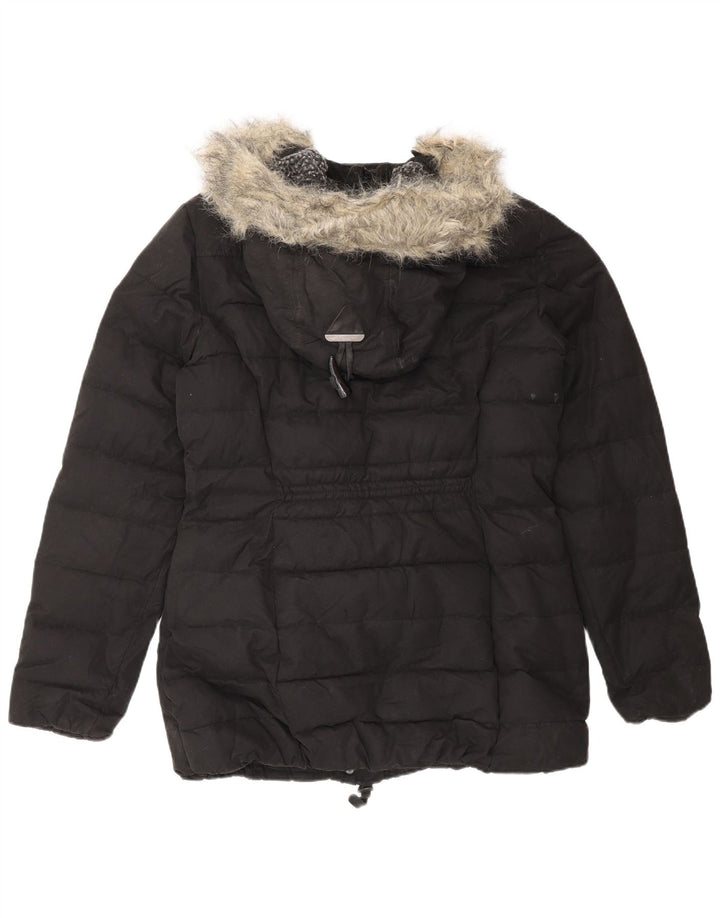 Borsone imbottito con cappuccio da donna Superdry UK 12 medio poliestere nero