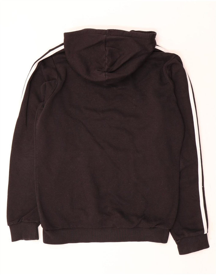 Felpa con cappuccio da uomo Adidas Small nera in poliestere