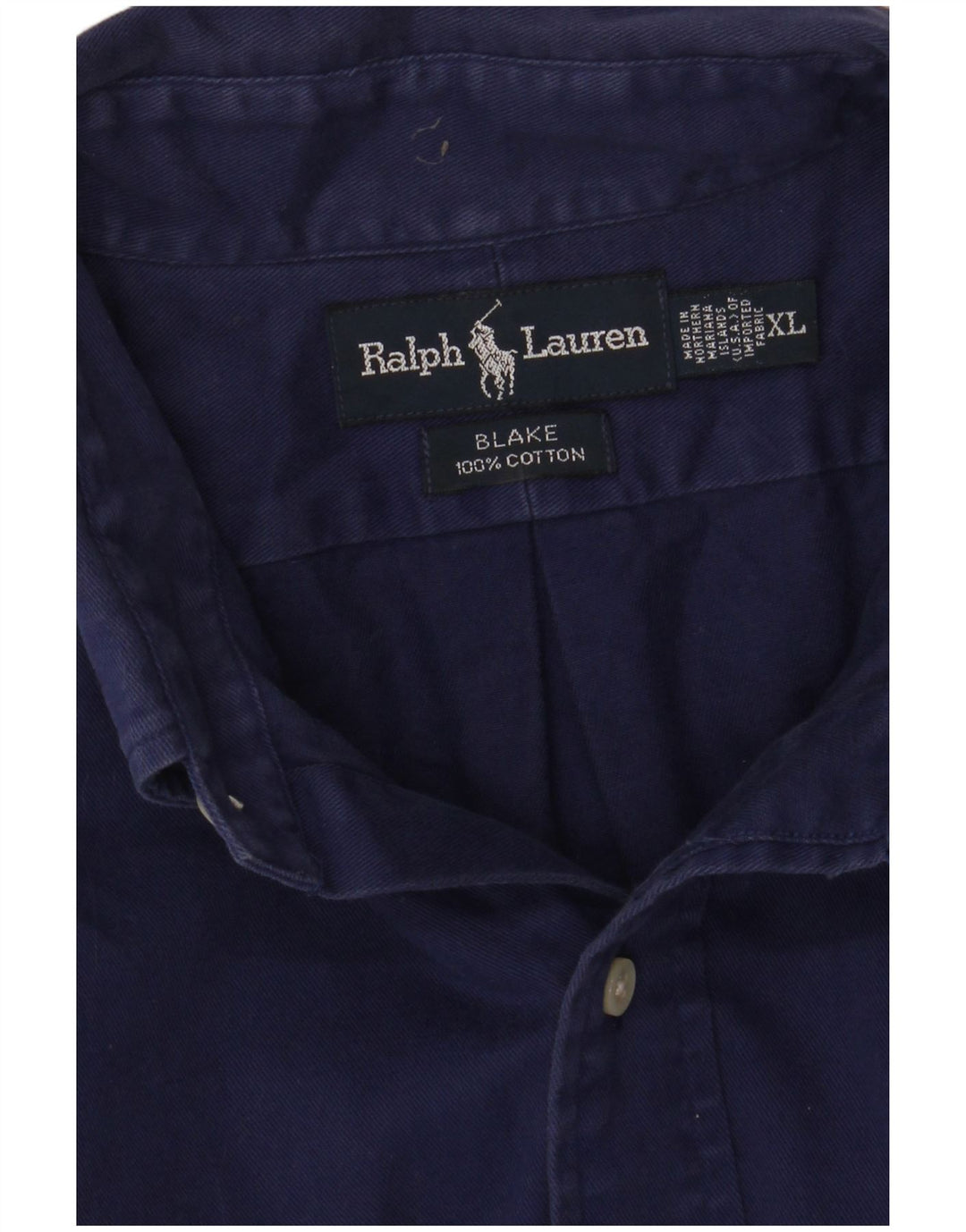 Camicia Blake da uomo Ralph Lauren XL in cotone blu navy
