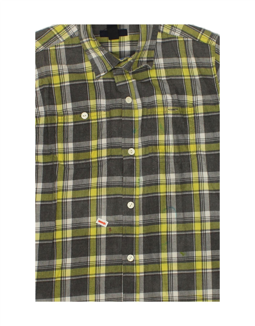 GAP Boys Regular Shirt 10-11 Years Large Green Check Cotton | Vintage Gap | Thrift | Second-Hand Gap | Used Clothing | Messina Hembry 