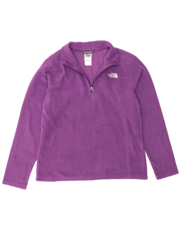 Maglione in pile The North Face per ragazze con zip e collo 14-15 anni XL poliestere viola