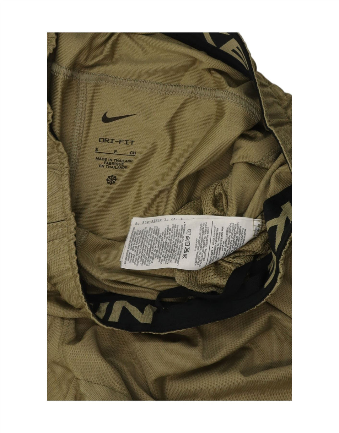 Pantaloncini sportivi Nike Dri Fit da uomo piccoli in poliestere verde