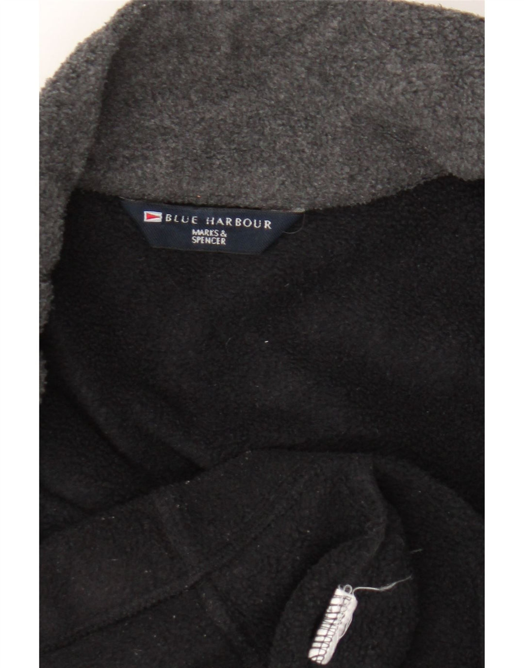 Giacca in pile Marks & Spencer da uomo blu Harbour UK 42 XL nera