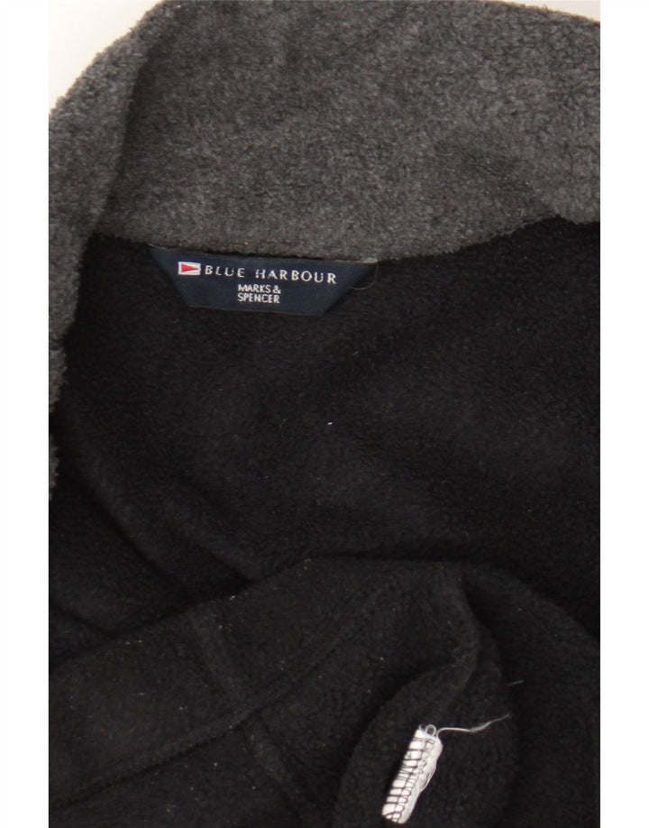 Giacca in pile Marks & Spencer da uomo blu Harbour UK 42 XL nera